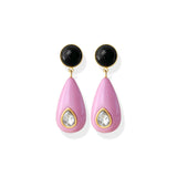 High-grade 925 Color Water Drop Silver Stud Earrings – Birthday Gifts — 9
