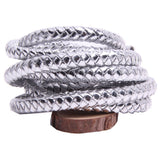 Round Black Coffee Gold And Silver Braided Leather – Kitchen Gifts — 1