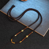 Handmade Pendant Braid Lanyard Emerald Round Jade – Jewelry Gift Ideas — 3