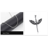 Men's Titanium Steel Cross Necklace Pendant – Jewelry Gift Ideas — 6