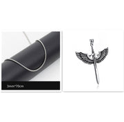 Men's Titanium Steel Cross Necklace Pendant – Jewelry Gift Ideas — 6