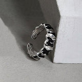 Cold Wind Dark Epoxy Folded Index Finger Ring – Jewelry Gift Ideas — 1