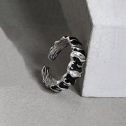 Cold Wind Dark Epoxy Folded Index Finger Ring – Jewelry Gift Ideas — 1