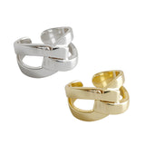 Sterling Silver Ring Wide Face X Cross Ring – Holiday Gift Ideas — 2