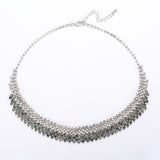 Fashion Sweet Multi-row Gray Diamond Necklace – Jewelry Gift Ideas — 3