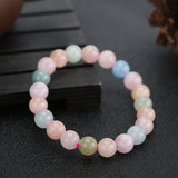 Candy-colored natural Morgan stone bracelet – Jewelry Gift Ideas — 6