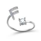 Design Adjustable 26 Initial Letter Ring Fashion – Stylish Gifts — 19