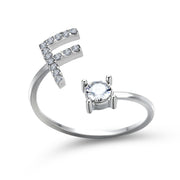 Design Adjustable 26 Initial Letter Ring Fashion – Stylish Gifts — 19