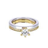 Fashion Micro Set Zircon Women's Bronze Set Ring – Stylish Gifts — 6