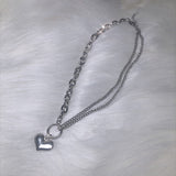 Titanium Steel Peach Heart Necklace – Jewelry Gift Ideas — 5