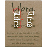 Twelve Constellation English Vintage Alphabet Stud – Stylish Gifts — 18