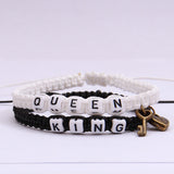 KING QUEEN Hand Weaving Bracelet Lock Cylinder – Jewelry Gift Ideas — 2