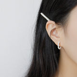 Simple Geometric Ring Shell Earrings Niche All-match – Practical Gifts — 1
