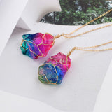 Seven-color, Natural Stone Rough Stone Winding – Jewelry Gift Ideas — 3
