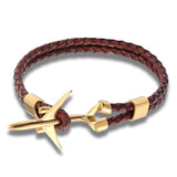 Fashion Machine Leather Bracelet Stainless Steel – Stylish Gifts — 11