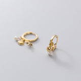 S925 Silver Starfish Shell Sweet Pearl Earrings – Birthday Gifts — 2