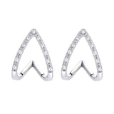 Hollow Out Triangle Zircon Earrings Female Love – Gifts for Her — 4