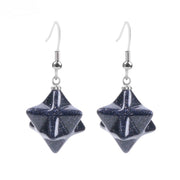 Natural Crystal Merkaba Star Carved Earrings – Stylish Gifts — 8