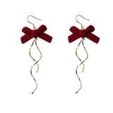 All-Match Long Tassel Earrings Bow Earrings – Unique Gift Ideas — 1