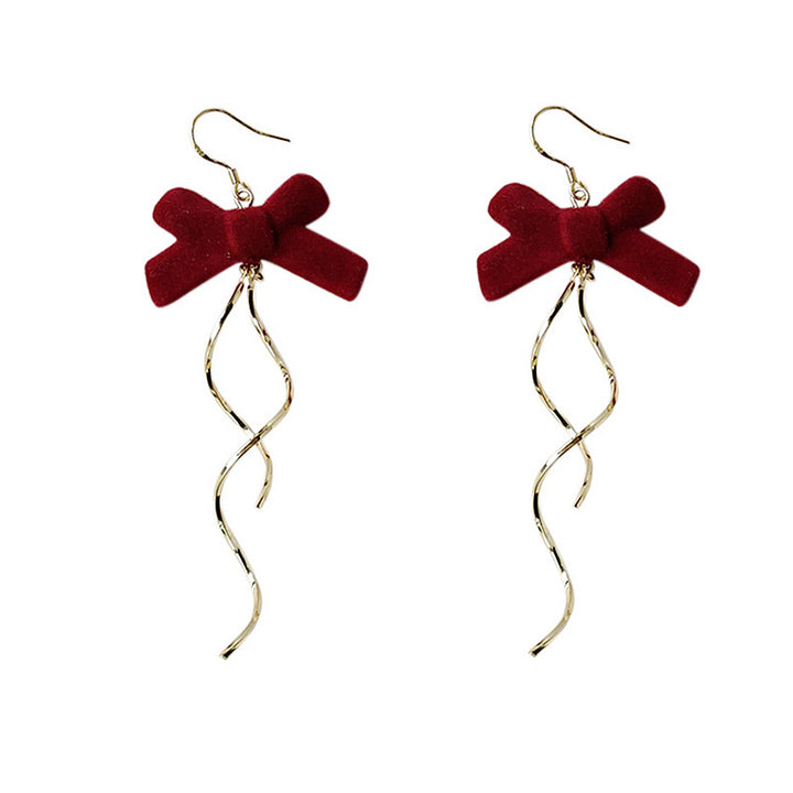 All-Match Long Tassel Earrings Bow Earrings – Unique Gift Ideas — 1