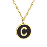 Golden English alphabet pendant – Jewelry Gift Ideas — 19