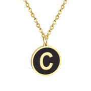 Golden English alphabet pendant – Jewelry Gift Ideas — 19