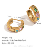 Geometric Micro-inlaid Water Drop Zircon Earrings – Unique Gift Ideas — 20