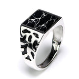 925 Sterling Silver Vintage Men's Rings Adjustable – Gifts for Him — 1