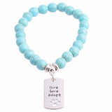 Personality Pendant Lettering Stone Beaded – Jewelry Gift Ideas — 5