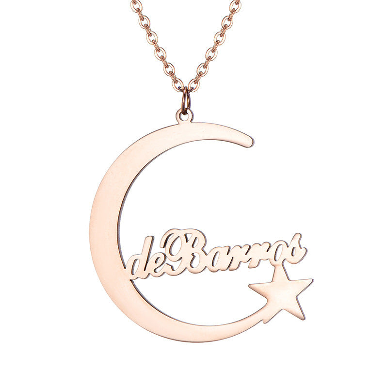 DIY Stainless Steel Name Necklace Custom Star – Jewelry Gift Ideas — 1