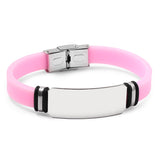 Custom engraving silicone bracelet personalized – Jewelry Gift Ideas — 9