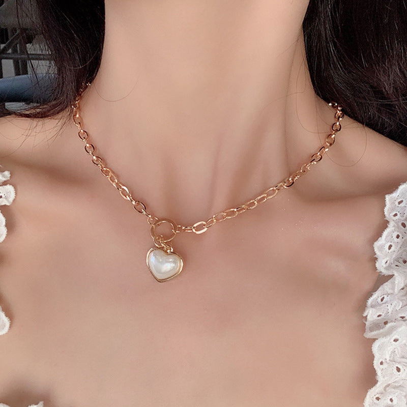 Retro Simple Fashion Diamond Love Necklace – Jewelry Gift Ideas — 1