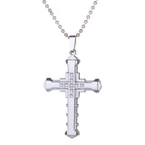 Men's Crystal Cross Pendant – Jewelry Gift Ideas — 12