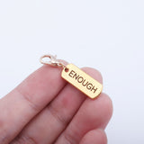 Lobster Clasp Gold English Word Alloy Pendant – Jewelry Gift Ideas — 6