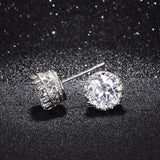 Fashion Crown Zircon Stud Earrings Women's Small – Stylish Gifts — 5