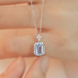 Sterling Silver Sea Blue Treasure Necklace – Jewelry Gift Ideas — 5