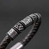 Men's Leather Woven Bracelet Leather Bracelet – Jewelry Gift Ideas — 4