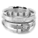 Micro-inlaid zircon bracelet Punk bracelet – Jewelry Gift Ideas — 6