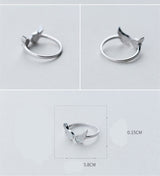 Female Diamond Angel Wing Single Ring 925 Silver – Gifts for Her — 2