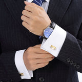 Men's Cufflinks French Shirt Two-tone Metal Cufflinks – Gifts for Him — 2