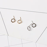 Simple Fashion Geometric Hexagon Stud Earrings – Stylish Gifts — 1