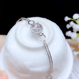 Silver Plated 18K White Gold Bracelet Chain Hollow – Stylish Gifts — 2