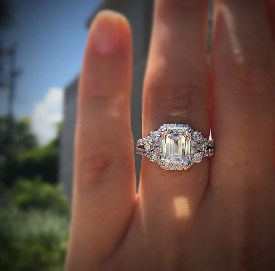 Wish Hot New Princess Square Simulation Diamond Ring – Gifts for Her — 1