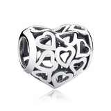 Heart-shaped Combination Silver Beads – Everyday Gifts — 3