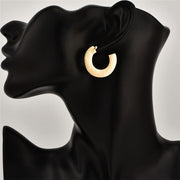 Women Simple Vintage Gold Moon Earrings – Gifts for Her — 1