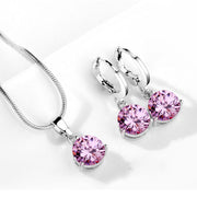 Water Drop Necklace Earring Set – Jewelry Gift Ideas — 15