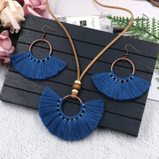 Fringed Necklace Earring Set – Jewelry Gift Ideas — 7