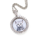 Zircon Color Photo Couple Necklace – Jewelry Gift Ideas — 4