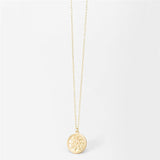 Matte Gold Sun Pendant Necklace For Women – Jewelry Gift Ideas — 1