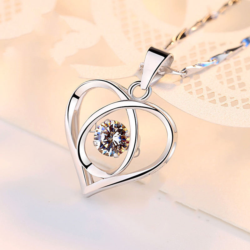 Sterling Silver Necklace Girls Clavicle Chain – Jewelry Gift Ideas — 1